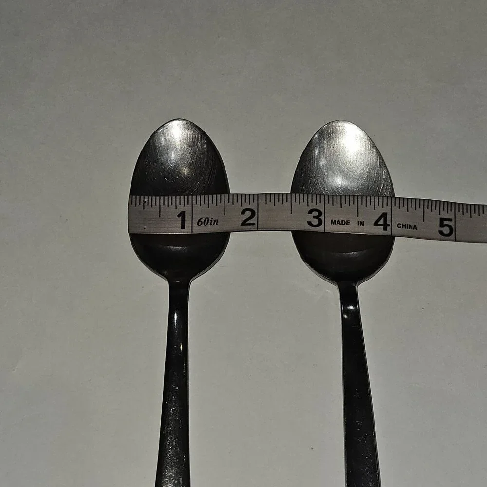 2 Stainless Steel Dessert ? Spoons Mixed Lot 7.25